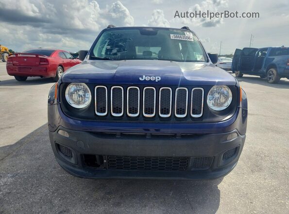 ZACCJAAB8HPF83732 2017 JEEP RENEGADE Синий Вид спереди