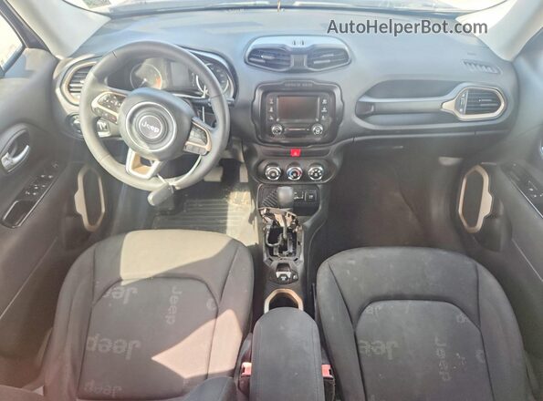 ZACCJAAB8HPF83732 2017 JEEP RENEGADE Синий Вид панели приборов
