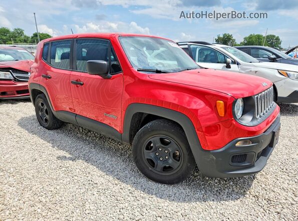 ZACCJAAH3HPF05895 2017 JEEP RENEGADE Red Передня права чверть