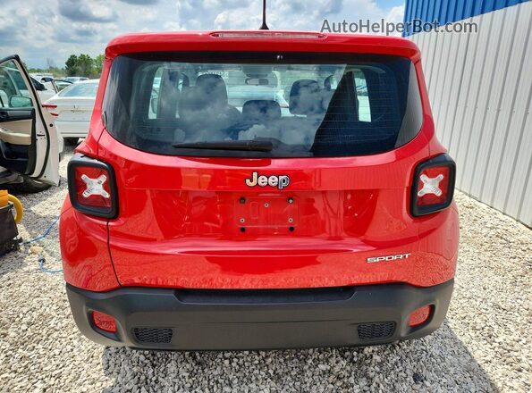 ZACCJAAH3HPF05895 2017 JEEP RENEGADE Red Вид ззаду