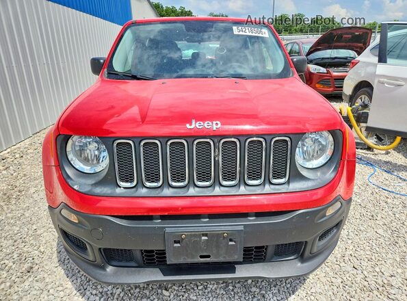 ZACCJAAH3HPF05895 2017 JEEP RENEGADE Red Вид спереду