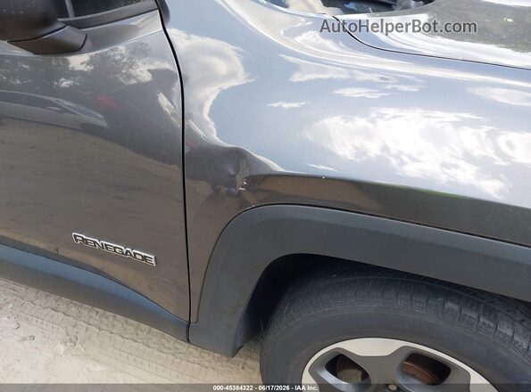 ZACCJAAT0GPC59410 2016 JEEP RENEGADE Gray Widok wnętrza z tyłu