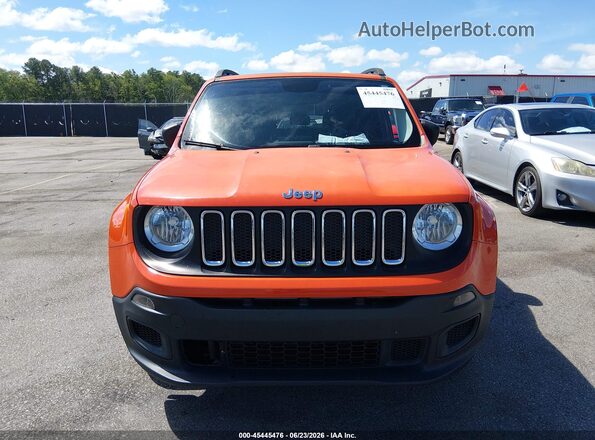 ZACCJAAT2GPD42708 2016 JEEP RENEGADE Orange Սարքավորումների վահանակի տեսք