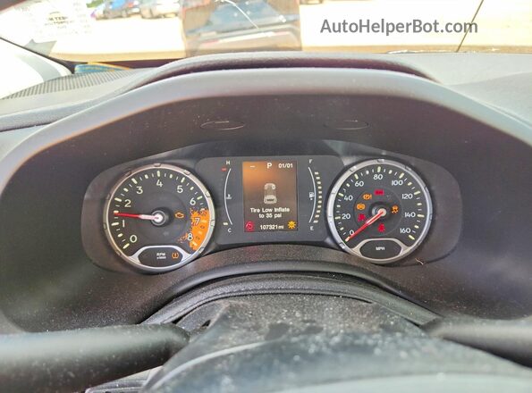 ZACCJAAT3GPD42491 2016 JEEP RENEGADE White Instrument cluster view