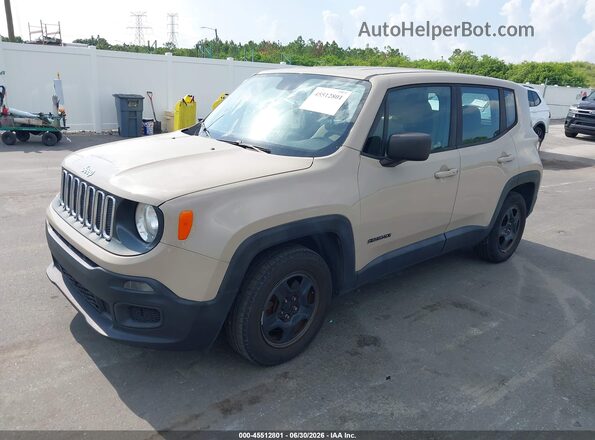 ZACCJAAT4GPE37626 2016 JEEP RENEGADE Бежевый Передняя левая четверть