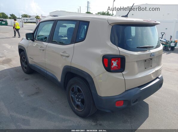 ZACCJAAT4GPE37626 2016 JEEP RENEGADE Бежевый Задняя левая четверть