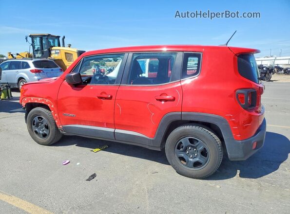 ZACCJAAT6GPD57888 2016 JEEP RENEGADE Red Rear left