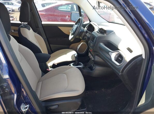 ZACCJAAW5GPC63205 2016 JEEP RENEGADE Blue წინა სალონის ხედი