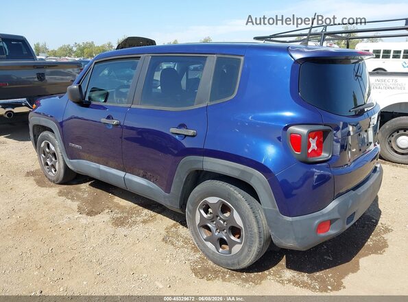 ZACCJAAW5GPC63205 2016 JEEP RENEGADE Blue უკანა მარცხენა