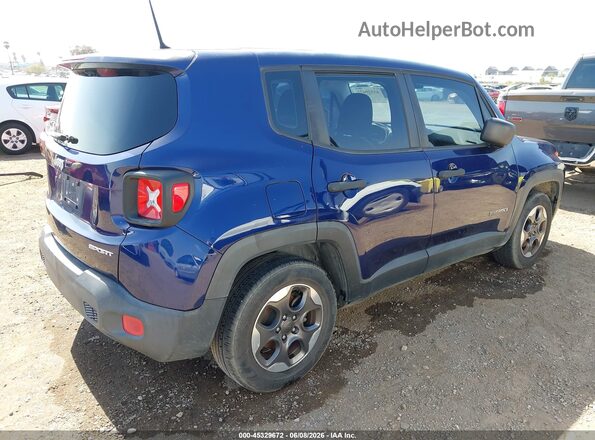 ZACCJAAW5GPC63205 2016 JEEP RENEGADE Blue უკანა მარჯვენა