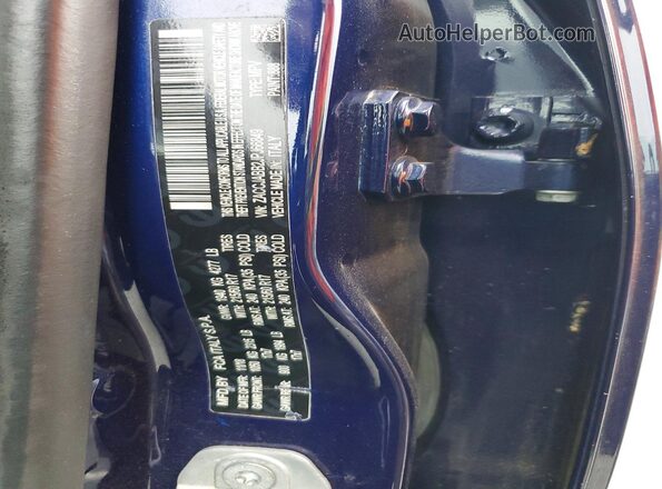 ZACCJABB2JPJ66849 2018 JEEP RENEGADE Blue VIN կոդի պիտակի տեսք