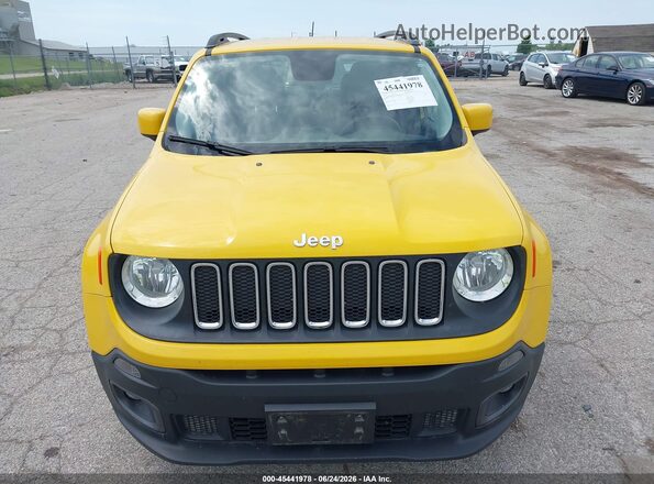 ZACCJABB3HPE46485 2017 JEEP RENEGADE Yellow Widok zestawu wskaźników