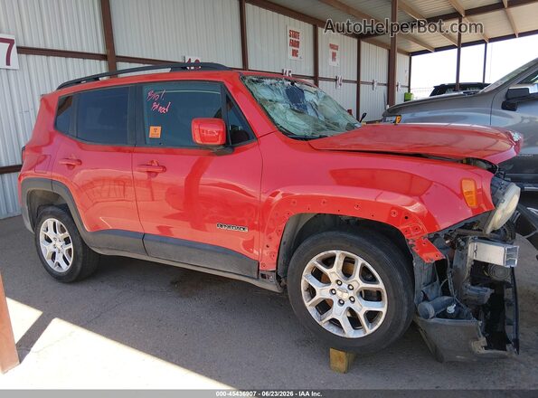 ZACCJABB4HPE60122 2017 JEEP RENEGADE Red Вид щитка приладів