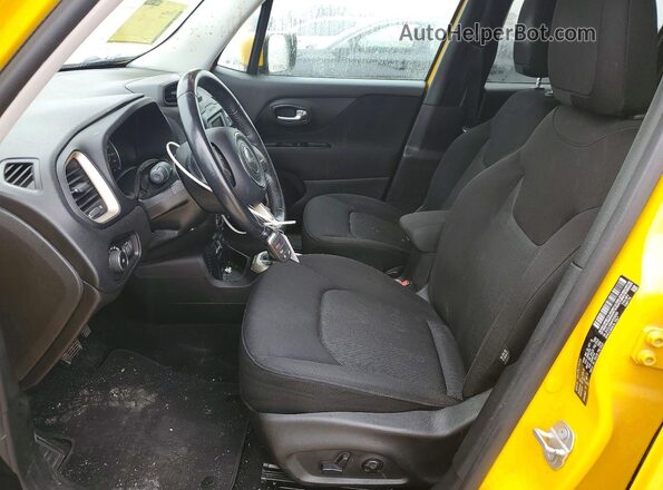 ZACCJABB4HPG36893 2017 JEEP RENEGADE Yellow Вид салону спереду