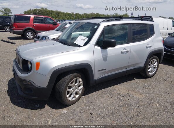ZACCJABB7JPH23872 2018 JEEP RENEGADE Silver Առջևի ձախ երեք քառորդ տեսարան