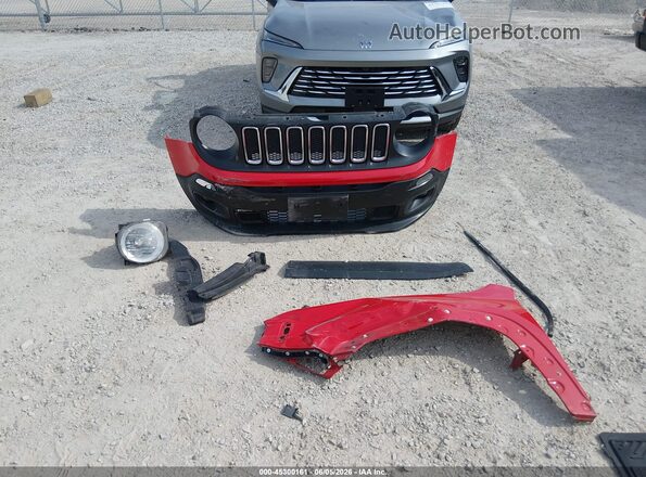 ZACCJABB7JPH75244 2018 JEEP RENEGADE Red Widok zestawu wskaźników
