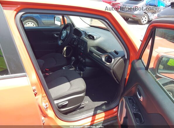 ZACCJABB8HPE49074 2017 JEEP RENEGADE Orange Widok wnętrza z przodu