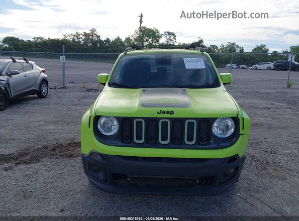 ZACCJABB8JPH34623 2018 JEEP RENEGADE Green Instrument cluster view