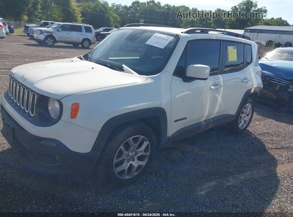 ZACCJABT0GPD85619 2016 JEEP RENEGADE White Առջևի ձախ երեք քառորդ տեսարան