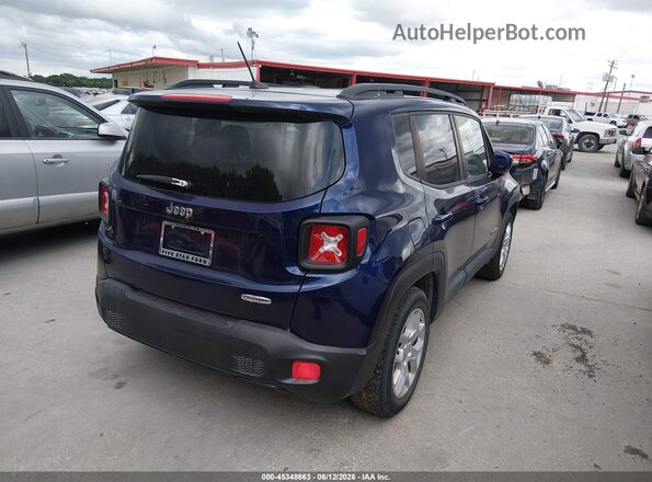 ZACCJABT1GPC44610 2016 JEEP RENEGADE Blue Задня права чверть