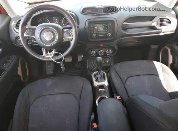 ZACCJABT1GPC63870 2016 JEEP RENEGADE Красный Вид панели приборов