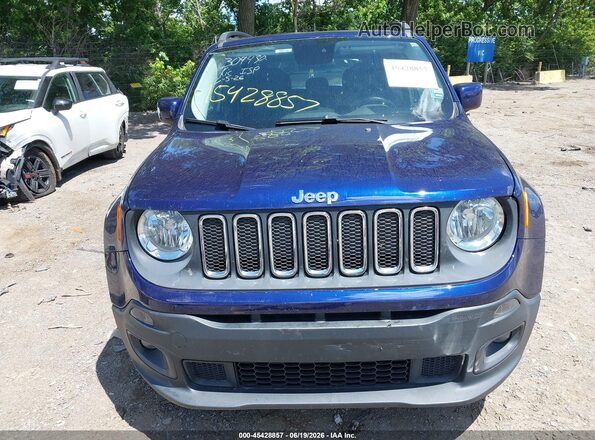 ZACCJABT3GPC55463 2016 JEEP RENEGADE Blue Vista del cuadro de instrumentos