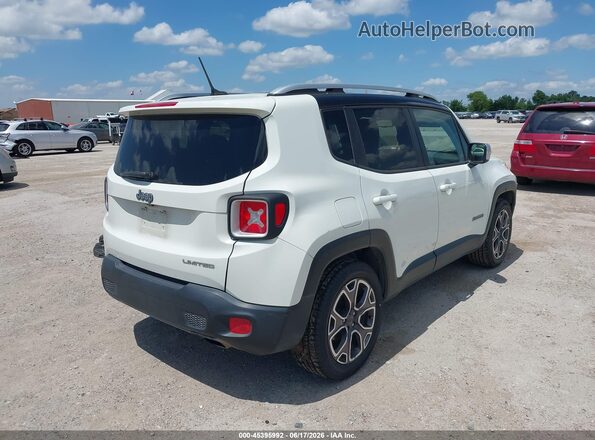 ZACCJADT0GPD64914 2016 JEEP RENEGADE White Задня права чверть