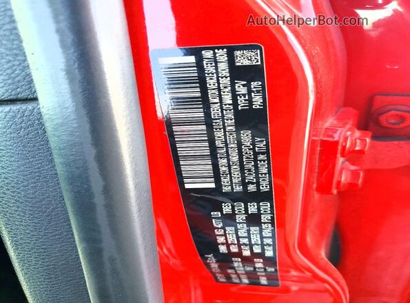 ZACCJADT2GPD49850 2016 JEEP RENEGADE Red 
