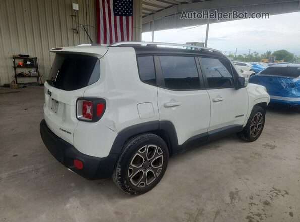 ZACCJADT8GPC86558 2016 JEEP RENEGADE White Trasero derecho