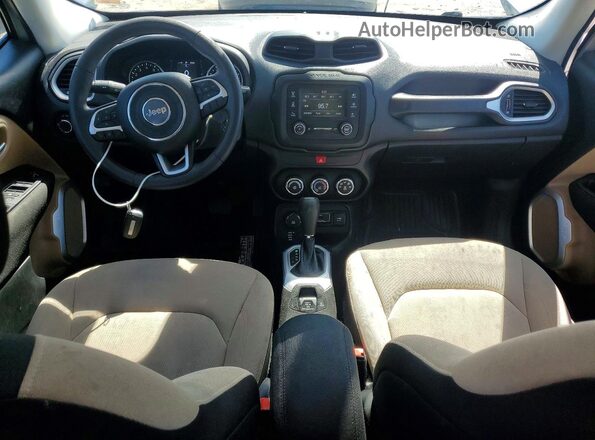 ZACCJBAB0HPG36770 2017 JEEP RENEGADE Silver Widok deski rozdzielczej
