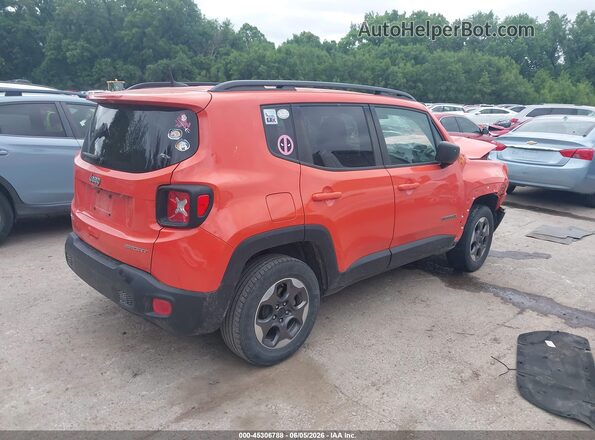 ZACCJBAB1JPH31134 2018 JEEP RENEGADE Оранжевый Задняя правая четверть