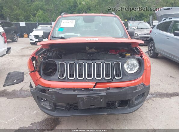 ZACCJBAB1JPH31134 2018 JEEP RENEGADE Оранжевый Вид задней части салона