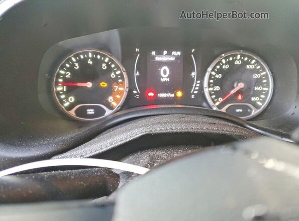 ZACCJBAB4HPF21301 2017 JEEP RENEGADE Black Instrument cluster view