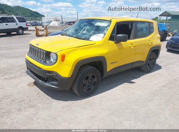 ZACCJBAB4HPF89064 2017 JEEP RENEGADE Yellow Vista tres cuartos delantera izquierda