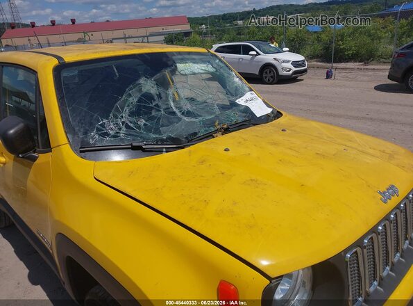 ZACCJBAB4HPF89064 2017 JEEP RENEGADE Yellow Vista frontal