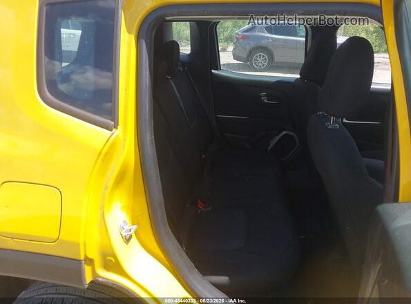 ZACCJBAB4HPF89064 2017 JEEP RENEGADE Yellow Vista de la etiqueta del VIN
