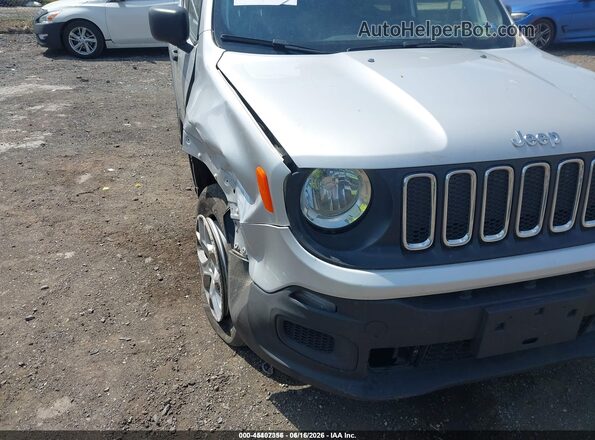 ZACCJBAB4JPJ48845 2018 JEEP RENEGADE Silver წინა ხედი