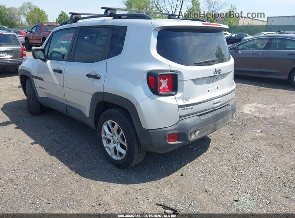 ZACCJBAB4JPJ48845 2018 JEEP RENEGADE Silver უკანა მარცხენა
