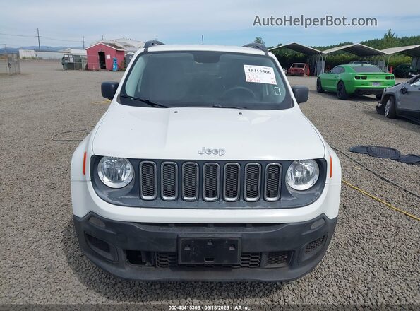 ZACCJBAB5HPG16384 2017 JEEP RENEGADE Белый Вид щитка приборов