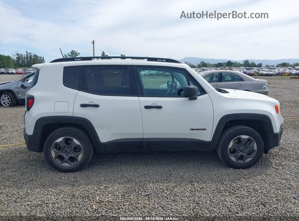ZACCJBAB5HPG16384 2017 JEEP RENEGADE Белый Вид задней части салона