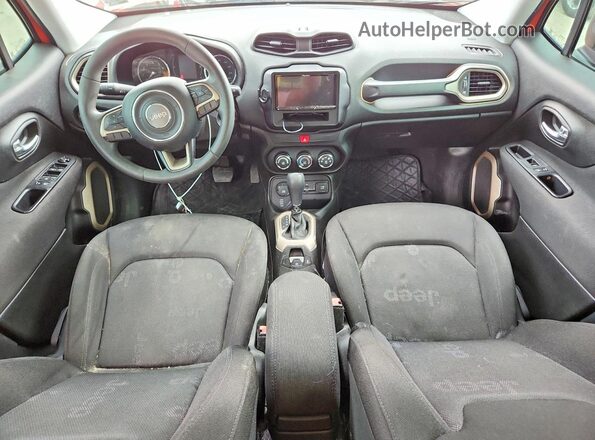 ZACCJBAB6HPE92948 2017 JEEP RENEGADE Orange Dashboard view