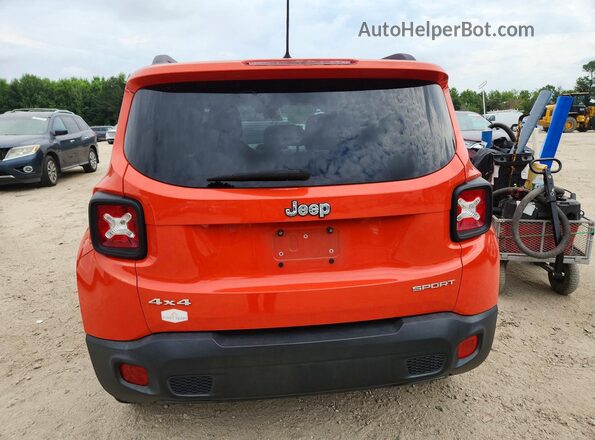 ZACCJBAB6HPE92948 2017 JEEP RENEGADE Orange Rear view