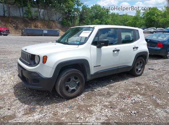 ZACCJBAB6JPH00347 2018 JEEP RENEGADE Белый Передняя левая четверть