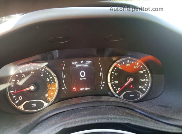 ZACCJBAB7JPH74425 2018 JEEP RENEGADE Blue Вид щитка приладів
