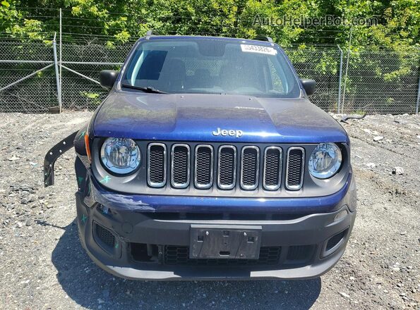 ZACCJBAB7JPH74425 2018 JEEP RENEGADE Blue Вид спереду