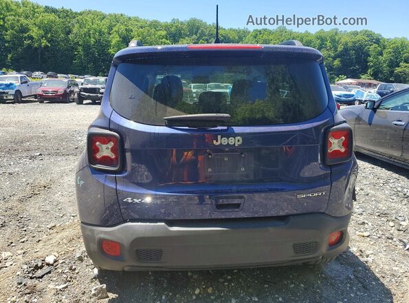 ZACCJBAB7JPH74425 2018 JEEP RENEGADE Blue Вид ззаду