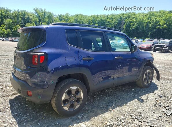ZACCJBAB7JPH74425 2018 JEEP RENEGADE Blue Задня права чверть