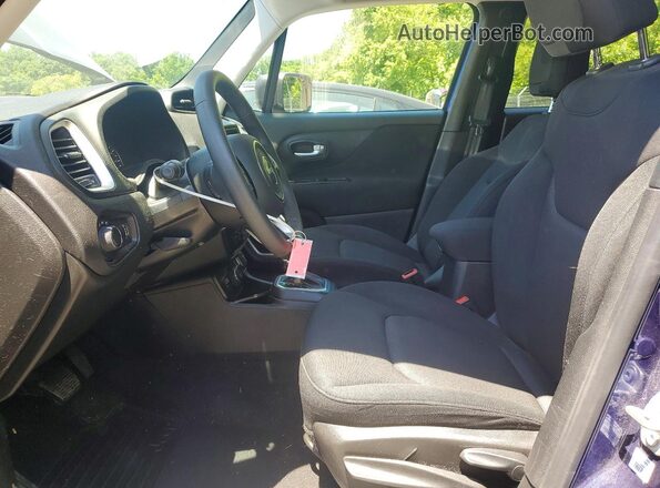 ZACCJBAB7JPH74425 2018 JEEP RENEGADE Blue Вид салону спереду