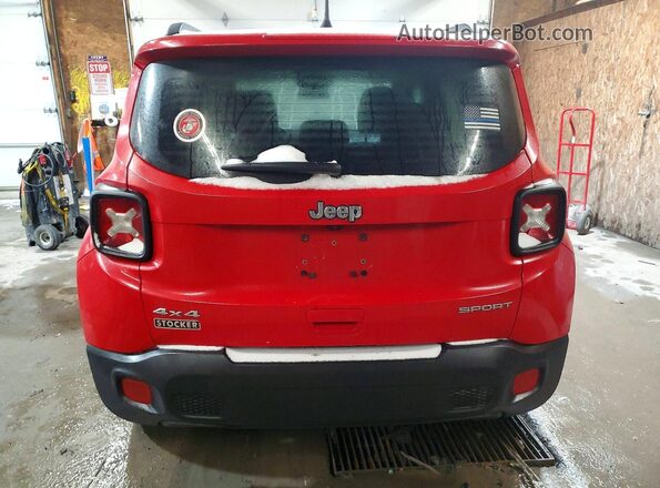 ZACCJBAB8JPH43782 2018 JEEP RENEGADE Red Vista trasera