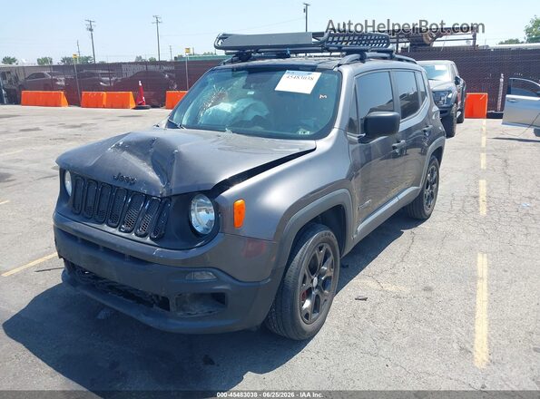 ZACCJBAB8JPH44382 2018 JEEP RENEGADE Gray Առջևի ձախ երեք քառորդ տեսարան